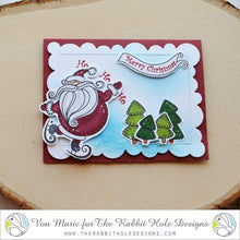 Charger l'image dans la galerie, The Rabbit Hole Designs - Stamp Set - 4x4 - Kringle. Deeply etched, clear photopolymer stamps for precise placement. Made in the USA.  Coordinates with Kringle Dies. Available at Embellish Away located in Bowmanville Ontario Canada. Card design by Von Marie.
