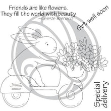 Charger l'image dans la galerie, The Rabbit Hole Designs - Die Set - Spring Delivery. Deeply etched, clear photopolymer stamps for precise placement. Made in the USA.  Coordinates with Spring Delivery Dies. Available at Embellish Away located in Bowmanville Ontario Canada.
