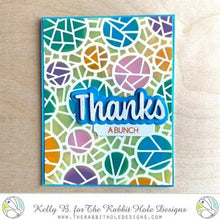 Charger l'image dans la galerie, The Rabbit Hole Designs - Stamp Set - Thanks - Scripty - 3x4. Deeply etched, clear photopolymer stamps for precise placement. The word Congrats is sized so that it may be stamped onto the shadow layer from the coordinating dies (sold separately). Made in USA.  Coordinates with Thanks - Scripty Word with Shadow Layer Dies. Available at Embellish Away located in Bowmanville Ontario Canada. Card by Kelly B.
