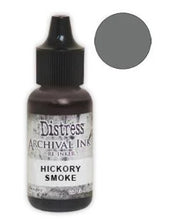 Charger l'image dans la galerie, Tim Holtz® Re-Inkers can be used to re-ink Distress Archival Ink Pads, which are sold separately. They are Acid Free, Non-Toxic and Fade Resistant. Package contains one Tim Holtz® Distress® Archival Re-Inker, 0.5 ounces. Available in assorted colors, each sold separately. Made in the USA. Available at Embellish Away located in Bowmanville Ontario Canada. Hickory Smoke
