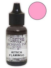 Charger l'image dans la galerie, Tim Holtz® Re-Inkers can be used to re-ink Distress Archival Ink Pads, which are sold separately. They are Acid Free, Non-Toxic and Fade Resistant. Package contains one Tim Holtz® Distress® Archival Re-Inker, 0.5 ounces. Available in assorted colors, each sold separately. Made in the USA. Available at Embellish Away located in Bowmanville Ontario Canada. Kitsch Flamingo
