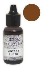 Charger l'image dans la galerie, Tim Holtz® Re-Inkers can be used to re-ink Distress Archival Ink Pads, which are sold separately. They are Acid Free, Non-Toxic and Fade Resistant. Package contains one Tim Holtz® Distress® Archival Re-Inker, 0.5 ounces. Available in assorted colors, each sold separately. Made in the USA. Available at Embellish Away located in Bowmanville Ontario Canada. Vintage Photo
