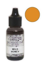 Charger l'image dans la galerie, Tim Holtz® Re-Inkers can be used to re-ink Distress Archival Ink Pads, which are sold separately. They are Acid Free, Non-Toxic and Fade Resistant. Package contains one Tim Holtz® Distress® Archival Re-Inker, 0.5 ounces. Available in assorted colors, each sold separately. Made in the USA. Available at Embellish Away located in Bowmanville Ontario Canada. Wild Honey
