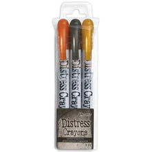 Cargar imagen en el visor de la galería, Tim Holtz - Distress Crayon -  Pearl Set Halloween - Set# 1. Distress Crayons are formulated to achieve vibrant pearlescent coloring effects on porous surfaces for mixed-media. The smooth water-reactive pigments are ideal for creating brilliant backgrounds, water coloring, smudge effects and more! Available at Embellish Away located in Bowmanville Ontario Canada.
