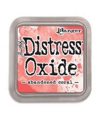 Load image into Gallery viewer, Tim Holtz - Distress Oxide Pad - Large. Create an aged look on papers, fibers, photos and more! This package contains one 2-1/4x2-1/4 inch ink pad. Comes in a variety of distressed colors. Each sold separately. Available at Embellish Away located in Bowmanville Ontario Canada. Abandoned Coral
