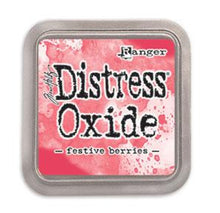 Load image into Gallery viewer, Tim Holtz - Distress Oxide Pad - Large. Create an aged look on papers, fibers, photos and more! This package contains one 2-1/4x2-1/4 inch ink pad. Comes in a variety of distressed colors. Each sold separately. Available at Embellish Away located in Bowmanville Ontario Canada. Festive Berries
