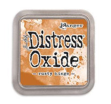 Load image into Gallery viewer, Tim Holtz - Distress Oxide Pad - Large. Create an aged look on papers, fibers, photos and more! This package contains one 2-1/4x2-1/4 inch ink pad. Comes in a variety of distressed colors. Each sold separately. Available at Embellish Away located in Bowmanville Ontario Canada. Rusty Hinge
