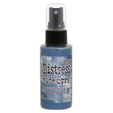將圖片載入圖庫檢視器 Tim Holtz - Distress Oxide Spray. Creates oxidized effects when sprayed with water. Use for quick and easy ink coverage on porous surfaces. Spray through stencils, layer colors, spritz with water and watch the color mix and blend.  Available at Embellish Away located in Bowmanville Ontario Canada. Faded Jeans
