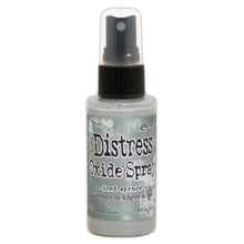 將圖片載入圖庫檢視器 Tim Holtz - Distress Oxide Spray. Creates oxidized effects when sprayed with water. Use for quick and easy ink coverage on porous surfaces. Spray through stencils, layer colors, spritz with water and watch the color mix and blend.  Available at Embellish Away located in Bowmanville Ontario Canada. Iced Spruce
