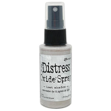 將圖片載入圖庫檢視器 Tim Holtz - Distress Oxide Spray. Creates oxidized effects when sprayed with water. Use for quick and easy ink coverage on porous surfaces. Spray through stencils, layer colors, spritz with water and watch the color mix and blend.  Available at Embellish Away located in Bowmanville Ontario Canada. Lost Shadow
