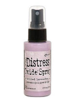 將圖片載入圖庫檢視器 Tim Holtz - Distress Oxide Spray. Creates oxidized effects when sprayed with water. Use for quick and easy ink coverage on porous surfaces. Spray through stencils, layer colors, spritz with water and watch the color mix and blend.  Available at Embellish Away located in Bowmanville Ontario Canada. Milled Lavender.
