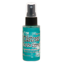 將圖片載入圖庫檢視器 Tim Holtz - Distress Oxide Spray. Creates oxidized effects when sprayed with water. Use for quick and easy ink coverage on porous surfaces. Spray through stencils, layer colors, spritz with water and watch the color mix and blend.  Available at Embellish Away located in Bowmanville Ontario Canada. Peacock Feather
