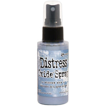將圖片載入圖庫檢視器 Tim Holtz - Distress Oxide Spray. Creates oxidized effects when sprayed with water. Use for quick and easy ink coverage on porous surfaces. Spray through stencils, layer colors, spritz with water and watch the color mix and blend.  Available at Embellish Away located in Bowmanville Ontario Canada. Stormy Sky
