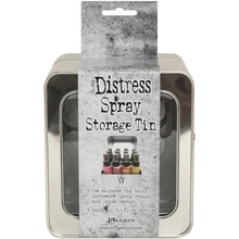 Charger l'image dans la galerie, Tim Holtz - Distress Oxide Spray Storage Tin - Holds 12. Organize and transport Distress Sprays (sold separately) easily in this convenient tin. This package contains one 5x4.75x5.75 inch storage tin that holds 12 1.9oz spray bottles. Imported. Available at Embellish Away located in Bowmanville Ontario Canada.

