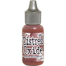 Charger l'image dans la galerie, Tim Holtz - Distress Oxides Reinker. Tim Holtz-Ranger Distress Oxides Reinkers. This water-reactive dye and pigment ink fusion creates an oxidized effect when sprayed with water. Use to re-ink Distress Oxide Ink Pads (sold separately). Available at Embellish Away located in Bowmanville Ontario Canada. Aged Mahogany
