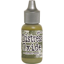 Charger l'image dans la galerie, Tim Holtz-Ranger Distress Oxides Reinkers. This water-reactive dye and pigment ink fusion creates an oxidized effect when sprayed with water. Use to re-ink Distress Oxide Ink Pads (sold separately). Available at Embellish Away located in Bowmanville Ontario Canada. Forest Moss
