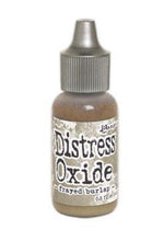 Charger l'image dans la galerie, Tim Holtz-Ranger Distress Oxides Reinkers. This water-reactive dye and pigment ink fusion creates an oxidized effect when sprayed with water. Use to re-ink Distress Oxide Ink Pads (sold separately). Available at Embellish Away located in Bowmanville Ontario Canada. Frayed Burlap
