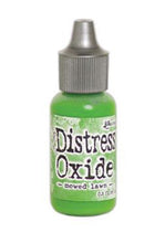 Charger l'image dans la galerie, Tim Holtz-Ranger Distress Oxides Reinkers. This water-reactive dye and pigment ink fusion creates an oxidized effect when sprayed with water. Use to re-ink Distress Oxide Ink Pads (sold separately). Available at Embellish Away located in Bowmanville Ontario Canada. Mowed Lawn
