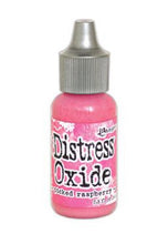 Charger l'image dans la galerie, Tim Holtz-Ranger Distress Oxides Reinkers. This water-reactive dye and pigment ink fusion creates an oxidized effect when sprayed with water. Use to re-ink Distress Oxide Ink Pads (sold separately). Available at Embellish Away located in Bowmanville Ontario Canada. Picked Raspberry
