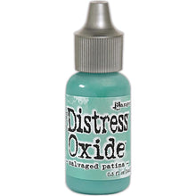 Charger l'image dans la galerie, Tim Holtz-Ranger Distress Oxides Reinkers. This water-reactive dye and pigment ink fusion creates an oxidized effect when sprayed with water. Use to re-ink Distress Oxide Ink Pads (sold separately). Available at Embellish Away located in Bowmanville Ontario Canada. Salvaged Patina
