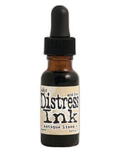 Charger l'image dans la galerie, Tim Holtz - Distress  Reinker. Create an aged look on papers, fibers, photos and more! This package contains one 0.5oz bottle of distress ink. Acid free. Conforms to ASTM D4236. Comes in a variety of colors. Each sold separately. Available at Embellish Away located in Bowmanville Ontario. Antique Linen

