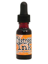 Charger l'image dans la galerie, Tim Holtz - Distress  Reinker. Create an aged look on papers, fibers, photos and more! This package contains one 0.5oz bottle of distress ink. Acid free. Conforms to ASTM D4236. Comes in a variety of colors. Each sold separately. Available at Embellish Away located in Bowmanville Ontario. Carved Pumpkin
