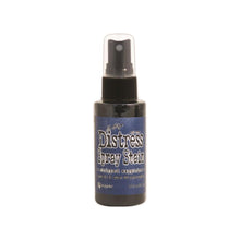 Load image into Gallery viewer, Tim Holtz - Distress Spray - Stain. Spray directly on porous surfaces a quick, easy ink coverage. Mist with water to blend color and get mottled effects. This package contains one 1.9oz. Comes in a variety of colors. Available at Embellish Away located in Bowmanville Ontario Canada. Chipped Sapphire
