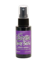 Load image into Gallery viewer, Tim Holtz - Distress Spray - Stain. Spray directly on porous surfaces a quick, easy ink coverage. Mist with water to blend color and get mottled effects. This package contains one 1.9oz. Comes in a variety of colors. Available at Embellish Away located in Bowmanville Ontario Canada. Wilted Violet
