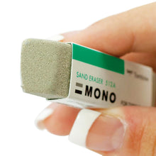 Load image into Gallery viewer, Tombow - MONO Sand Eraser - For Ink. This eraser is made from a mixture of sand and rubber which can be used to erase pencil as well as ink markings. Environmentally friendly, produced with all-natural materials. This package contains one sand eraser for typewriter. Imported. Available at Embellish Away located in Bowmanville Ontario Canada.
