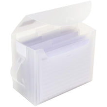 Load image into Gallery viewer, Totally-Tiffany - Fab File - 4"X6" - Small. The go-to solution to organize photos, card blanks, completed cards, embossing folders and more. Six reusable, tabbed file folders are included in the 4x6 Fab File, along with six Notecard inserts and six labels. Each file folder holds approximately 40 photos, 240 total. Package contains one Totally Tiffany Fab File 4x6x3.25 with 6 reusable file folders. Imported. Available at Embellish Away located in Bowmanville Ontario Canada.
