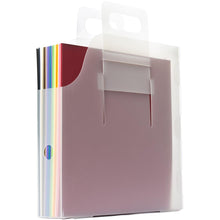 Load image into Gallery viewer, Totally-Tiffany - Paper Handler - 6"x6". The smallest paper handler, this 6x6 version is a cute little powerhouse of organization. Holds hundreds sheets of paper. This package contains one 7.25x7.5x2.5 inch paper handler. Imported. Available at Embellish Away located in Bowmanville Ontario Canada.
