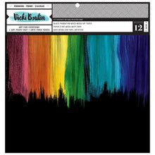 Cargar imagen en el visor de la galería, Vicki Boutin - Mixed Media Foundations Paper 12"X12" - 12/Pkg - Black, 140lb. Available at Embellish Away located in Bowmanville Ontario Canada.
