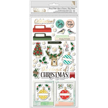 Cargar imagen en el visor de la galería, American Crafts - Vicki Boutin - Warm Wishes - Thickers Stickers 98/Pkg - Merry &amp; Bright Phrases &amp; Icons/Chipboard. Available at Embellish Away located in Bowmanville Ontario Canada.
