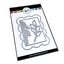 Load image into Gallery viewer, Catherine Pooler - Dies - Vine &amp; Frame. The Vine &amp; Frame Die will create a gorgeous layer or decorative addition, too. Outer frame measures: 4 1/2" x 3 1/4". Illustrated by Traci Reed. Available at Embellish Away located in Bowmanville Ontario Canada.
