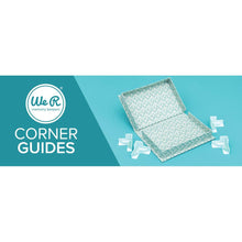 Cargar imagen en el visor de la galería, We R Memory - Corner Guides - 4/Pkg. Great for boxes, book covers, dioramas, and more! Holds corners tightly while adhesive sets. Works with 3mm, 2mm, 1.5mm, and 1mm wide chipboard. Imported. Available at Embellish Away located in Bowmanville Ontario Canada.
