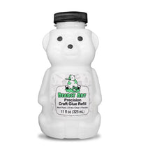 Load image into Gallery viewer, Bearly Art - Precision Craft Glue - The Refill.11 Fl Oz Bear Refill. CLEAR-DRYING, WRINKLE &amp; CLUMP RESISTANT, NON-TOXIC &amp; FREEZE/THAW STABLE. Available at Embellish Away located in Bowmanville Ontario Canada.

